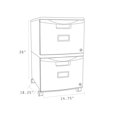 thumbnail image 2 of Storex 2-Drawer Filing Cabinet+Lock And casters/Black-Teal, 2 of 6