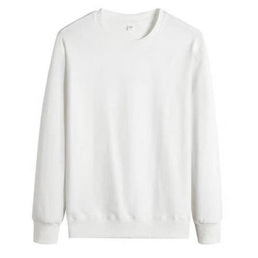 DondPO Womens Pullover Sweatshirts Womens Sweatshirt Crewneck Fleece Pullover Tops Oversized Sweat Shirts Women Hoodies Pullover Sweatshirt for Women Trendy White L Clearance!