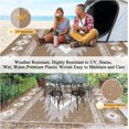 thumbnail image 4 of Findosom 9'x12' Waterproof Outdoor Rug, Foldable Reversible Plastic Straw Rug, Large Patio Rug for Outdoors, RV, Patio, Backyard, Deck, Picnic, Beach, Camping Brown, 4 of 6