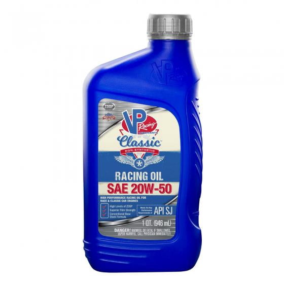 VP Racing Oil 2691 Classic; SAE 20W-50; Non-Synthetic; 1 Quart Bottle; Single