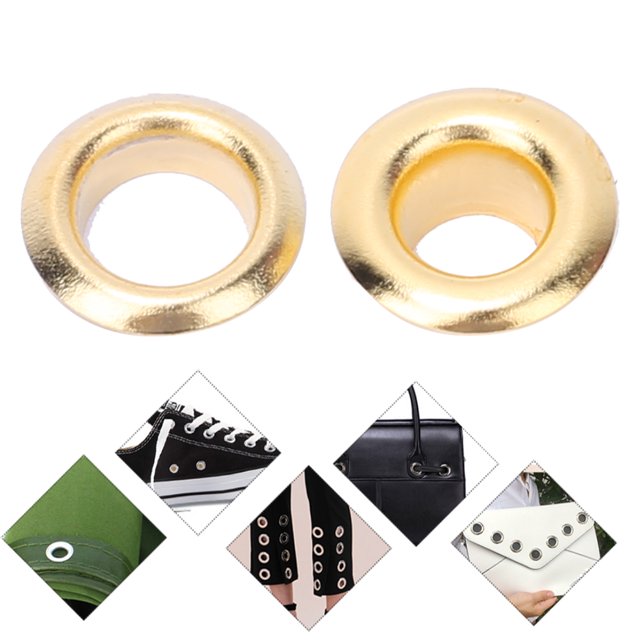 Grommet Eyelet, Brass Eyelet Grommet Kit 4mm Round Hole For Clothes