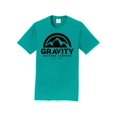 thumbnail image 1 of Gravity Outdoor Co. T-Shirt à Manches Courtes - Sarcelle - Logo Noir - 2TG, 1 of 1