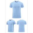 thumbnail image 1 of Styesk T Shirts for Man Men's Summer Solid Color Short Sleeved Outdoor Running Sports Ice Breathable Short Sleeved, 1 of 3