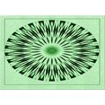 thumbnail image 1 of Ahgly Company Tapis d'Intérieur Lavables en Machine Rectangle Transitionnel Vert Menthe, 5' x 7', 1 of 7
