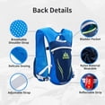 thumbnail image 4 of Hydration Backpack, 5.5L Running Hydration Vest, Breathable and Lightweight Marathon Trail Running Backpack for Cycling, Climbing and Hiking, 4 of 5