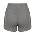thumbnail image 5 of AherBiu Womens Shorts Summer Ribbed Knitted Wide Leg Sweat Shorts High Waisted Loose Fitting Short with Pockets, 5 of 5