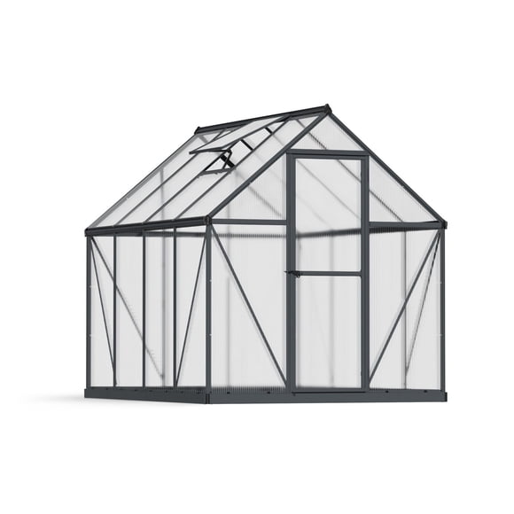 Canopia by Palram Mythos 6 ft. x 8 ft. Greenhouse Kit - Grey