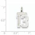 thumbnail image 2 of Pendentif Breloque en Argent Sterling 925 Numéro 13, 2 of 6
