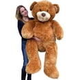 thumbnail image 1 of Giant  5 Foot Teddy Bear Big Soft 60 Inch Plush Animal Honey Brown Color, 1 of 1