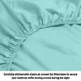 thumbnail image 2 of HLONK Fresh Linen 1200 Thread Count California King Size Deep Pocket Solid Cotton Sheet Set (California King, 2 of 2