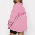 thumbnail image 1 of Mode Décontractée à Manches Longues Imprimé Floral Fermeture Éclair Épaule Extérieure Surdimensionnée Sweat-Shirts Noir S, 1 of 6