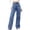 Blue, variant on EQWLJWE Summer Saving!Women Wide Leg Jean Pants,Women's Wide Leg Jeans High Waisted Stretchy Straight Leg Denim Pants Trousers with Pockets,Pull On Jeans for Women Baggy Denim Trouser Pants