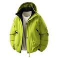 thumbnail image 1 of Manteaux pour Hommes Unis Épais à Capuche Imperméables à Manches Longues, 1 of 2