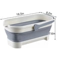 thumbnail image 3 of Meitianfacai Large Mop Bucket Bucket 4.2Gallon17L With Handle For House Cleaning Space Saving Outdoor Multiuse Foldable Water Pail For Camping, 3 of 9