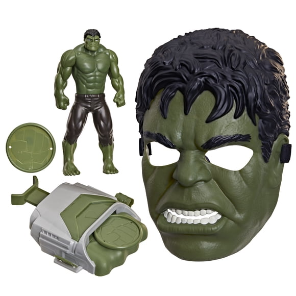 Marvel Spider-Man : Un jour nouveau Hulk Coffret Rayon gamme avec 3 jouets de déguisement