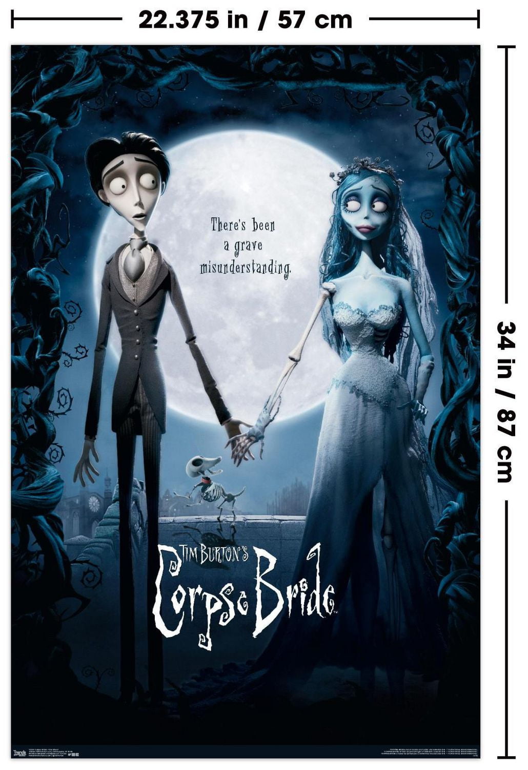 Tim Burton's The Corpse Bride - One Sheet Wall Poster, 22.375" x 34"