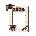 thumbnail image 3 of Kjfeif Class of 2026 Graduation Photo Frame Graduation Themed Display Stand with Cap and Diploma Design Natural Wood Finish for Kindergarten Preschool High School Gift, 3 of 8