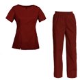 thumbnail image 1 of Women's Scrubs Set Scrub Top and Pants Scrubs Set, 1 of 3