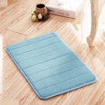 thumbnail image 1 of Soft Plain Absorbent Rugs Home Memory Non-slip Coral Velvet Foam Mat, 1 of 4