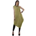 thumbnail image 3 of Moomaya Robe Kurti à une Épaule Imprimée pour Femme, Sans Manches, à Col Bénitier, Style Bohème, Tenue de Soirée de Designer, 3 of 7