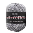 thumbnail image 1 of Birdeem Colorful Hand Knitting 50G Knitting Crochet Milk Soft Baby Cotton Wool Yarn, 1 of 10