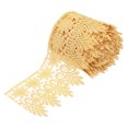 thumbnail image 1 of Uxcell 3.14 inch Wide 5 Yard Lace Ribbon Floral Pattern Khaki Embroidered Lace Trim for Sewing Making, Gift Wrapping, 1 of 5