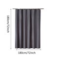 thumbnail image 2 of Birdeem Fabric Shower Curtain, Bathroom Shower Curtains, Shower Curtain Polyester Shower Curtain Bathroom Curtain, Long Shower Curtain, Plastic Shower Curtain, Washable Shower Curtain, 2 of 5