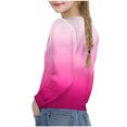 thumbnail image 4 of Posijego Chandail en Molleton pour Petite Fille, Col Rond, Manches Longues, Torsade devant, Crop Top Athlétique, 4 of 7