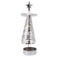 thumbnail image 2 of Stainless Steel Rotating Candle Holder with Tray for Romantic Home Decor and Special Occasions Tabletop Candlestick Set for Christmas Weddings Parties, 2 of 8