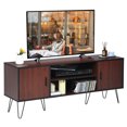 thumbnail image 1 of Costway Meuble Télé 59 Pouces Centre de Divertissement Console Multimédia Armoire de Rangement Étagère, 1 of 10