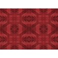thumbnail image 1 of Ahgly Company Tapis d'Intérieur Rectangulaires Transitionnels Rouges Lavables à la Machine, 2 Pieds x 4 Pieds, 1 of 7