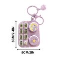 thumbnail image 3 of Meitianfacai Funny Toy Keychain Pendant DJ Keychain Mini Musical Instrument Car Keychain Bag Pendant, Purple, 3 of 4