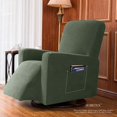 thumbnail image 4 of Subrtex Stretch 1-Piece Recliner Chair Cover Textured Grid Slipcover with Pockets, 4 of 6