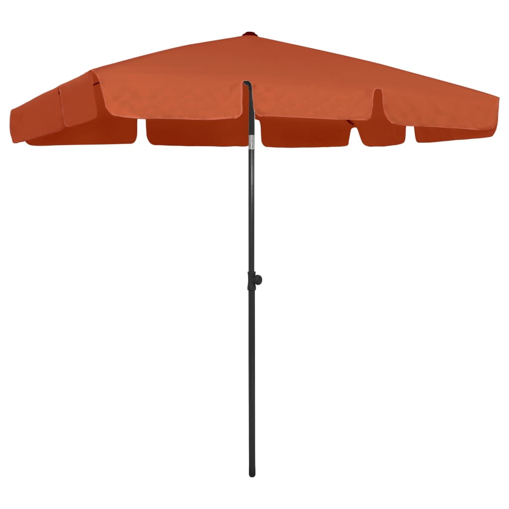 vidaXL Parasol Extérieur Hauteur Réglable Inclinable pour Jardin