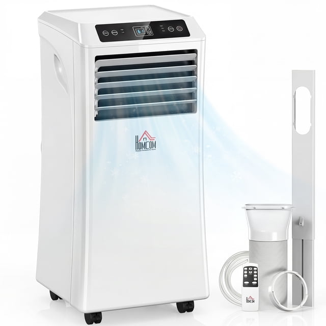HOMCOM Climatiseur Portatif avec 4 Modes et Couverture de 258 à 441 Pi2