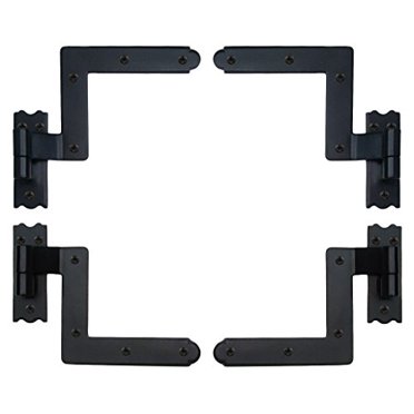 Lynn Cove Sh225 Ny Style Set For Brick Shutter Hinges And Pintles Black