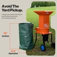 thumbnail image 2 of SuperHandy Small Branch Chipper Leaf Mulcher - 120VAC 60Hz Electric Shredder, 2 of 7