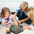 thumbnail image 2 of Triangular Chain Chess Board Game – Engaging Strategy Puzzle for Family Fun, Perfect for Game Nights, Camping, and Gatherings - 2-4 Players Ages 3+, 2 of 6