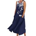 thumbnail image 1 of DPTALR Robes Longues Sans Manches pour Femmes Dames Décontractées Loisirs Petites Jupes Longues Confort Confortables Mignonnes Longues Robes pour Filles, 1 of 4