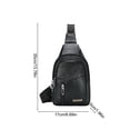 thumbnail image 3 of Kyusrd Summer All Sale!Strap Bag Backpack With USB Hole With Headphone Hole Strap Backpack Hiking Backpack Multipurpose Chest Bag, 3 of 7