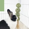thumbnail image 1 of Natural Straw Ball Hanging String Pet Rabbit Molars Toys To Relieve Boredom Hamster Accessories Pet Products, 1 of 7