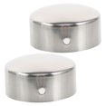 thumbnail image 4 of AURARMLET 2 Pcs Embouts de Main Courante Design Professionnel Métal Argent pour Escaliers, 4 of 6
