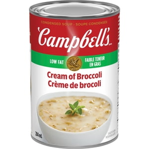 Campbell's Crème à faible teneur en gras de soupe condensée de brocoli, étagère stable
