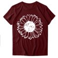 thumbnail image 2 of Meichang T-Shirt pour Femmes Joyeuse Saint-Valentin T-Shirts Amusants Graphiques Manches Courtes Col Rond Coupe Ample Tops de Vacances 2025 Soldes, 2 of 3