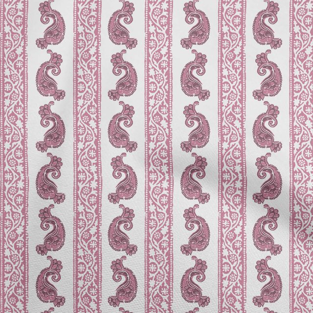 oneOone Rayon Light Pink Fabric Block Fabric For Sewing Printed Craft Fabric By The Yard 56 Inch Wide