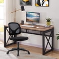 thumbnail image 2 of Low-Back Home Office Task Chair, Armless Executive Computer Desk Chair with Height Adjustable and Swivel Casters for Working Studying Gaming, 2 of 9