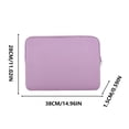 thumbnail image 2 of 14 Inch Laptop Sleeve Case | Protective Padded Neoprene Cover with Soft Lining and Strong Zipper | Shockproof Water-Resistant Computer Bag for Travel Business School Daily Use, 2 of 2