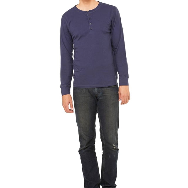 Gravity Threads Chandail à Capuchon à Manches Longues pour Homme, Bleu Marine Chiné TP