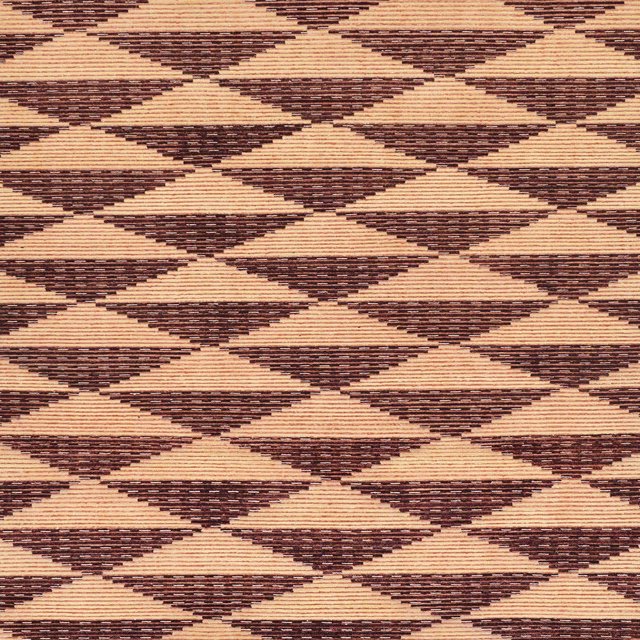 Ahgly Company Tapis d'Intérieur Carrés Abstraits Brun Rouge, Tapis de Zone Abstraits, 6 Pieds Carré