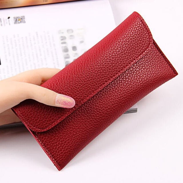 HOARBOEG Womens Wallet With Slots Small Wallets For Women Bifold Slim Coin Purse Zipper ID Card
